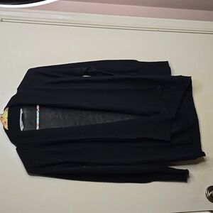 Athleta Black Wrap Sweater Size M